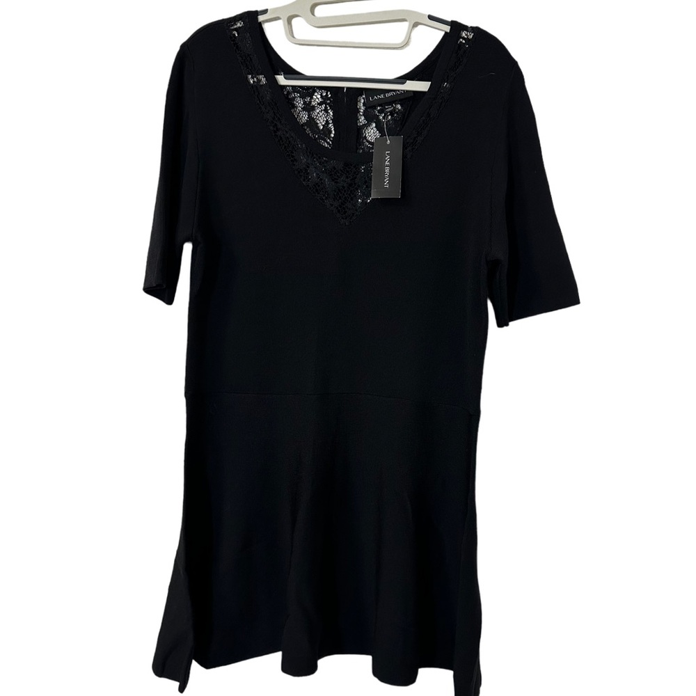 Lane Bryant Women’s Lace Insert Peplum Style Top 14/16‎